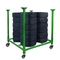 SGS πράσινο Stackable ράφι 2000kg ροδών